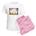 thumbnail image 6 of CafePress - Watercolor Halloween Night - Women's Short Sleeve Print T-Shirt and Pants Light Cotton Pajama Set, 6 of 7