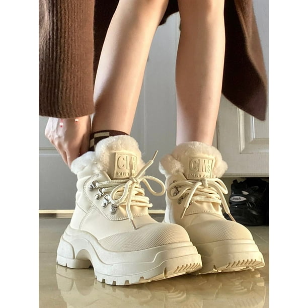 Botas Nieve Botas Con Polar Botas De Nieve De Suela Gruesa Para