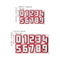thumbnail image 2 of AURARMLET 2 Sets Reflective Number Stickers for Bikes, Cars, and Rides - , High Visibility Decals, 2 of 7