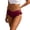 a-27Wine10, variant on Women Mid Rise Ruffle Trim Bikini Bottom Solid Color Stretch High Elastic Breathable Curved Waist Cheeky Fit Beach Swim Briefs Separate Swimwear Bottom Lightweight Swimwear S