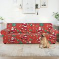 thumbnail image 5 of XYZCANDO Santa Claus Tree Sofa Slipcover Cartoon 1-Piece Couch Cover High Stretch Furniture Protection for Loveseat in Living Room for Kids, Pets, 5 of 6