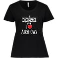 thumbnail image 3 of Inktastic I Love Airshows Women's Plus Size T-Shirt, 3 of 5