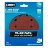 HART 10-Piece 5-Inch Hook & Loop Sanding Discs 60 Grit
