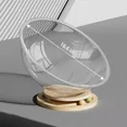 thumbnail image 2 of Space Capsule Cat Bed Small Pets Bed Toy Solid Wood Stand Stable All Seasons Kitten Nest Transparnt Cat House for Kitten Cats, XL, 2 of 7