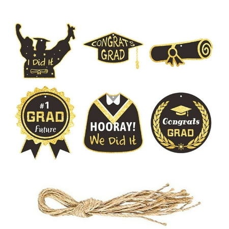 

Hangs Graduation Season Hang Tags and Decorations. Graduation Party Dance Teachers Arrange Hang Tags and Decorations for Home & Garden Gold One Size