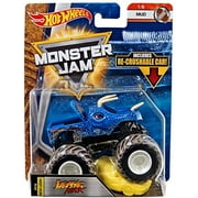 Hot Wheels Monster Jam 2018 Mud Jurassic Attack 1:64 Scale, Blue