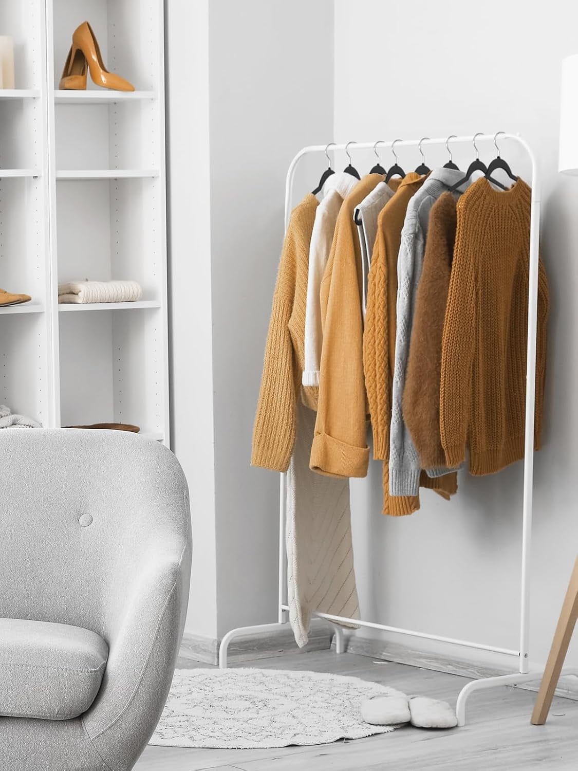 Cozymood Heavy Duty Plastic Hangers 50 Pack, Slim Clothes Hangers with 360° Swivel Hook & Non-Slip Saving Closet Hangers,Black