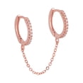 thumbnail image 1 of TIMIFIS Earrings Exquisite Fashion Ladies Long Chain Earrings Copper Set Zircon Earrings Ladies Chain Earrings Double Pierced Chain Earrings Earrings Valentine'S Day Gift, 1 of 3