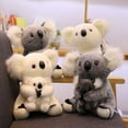 thumbnail image 2 of Cute 14-30cm Accompany Doll Plush Craft Toy Doll Toy Simulation Koala Bear Home Decor Plush doll Koala Stuffed Toy Stuffed Animal Doll Parent-Child Toys Koala Plush Toy WHITE 30CM MOTHER AND SON, 2 of 8