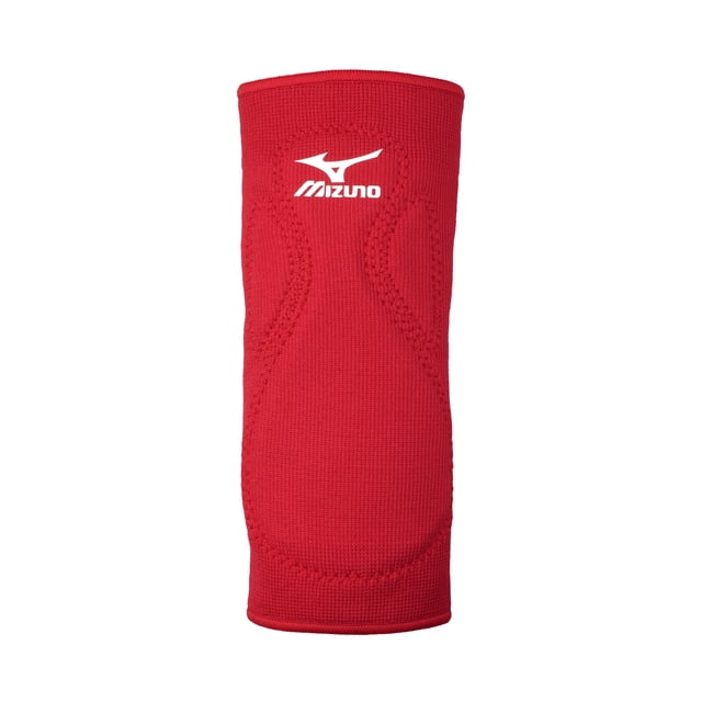 Rodillera Mizuno Slider roja con paneles de neopreno