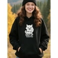 thumbnail image 4 of Black Cat Hoodie Funny Graphic Pullover Cute Unisex Sweatshirt for Men and Women Casual Streetwear Gift for Cat Lovers, 4 of 5