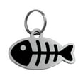 thumbnail image 2 of CBFFDC Metal Pet Tag Stainless Steel Pet ID Tag Rust Proof Engraved Letters Fish Shape Scratch Resistant Kitten Name Tags Durable Pet Supplies, 2 of 7