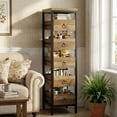thumbnail image 3 of EDTara Small Chest Of Drawers, 5-Drawer Decorative Storage Unit With Metal Frame and Solid Wood Fronts, 3 of 8