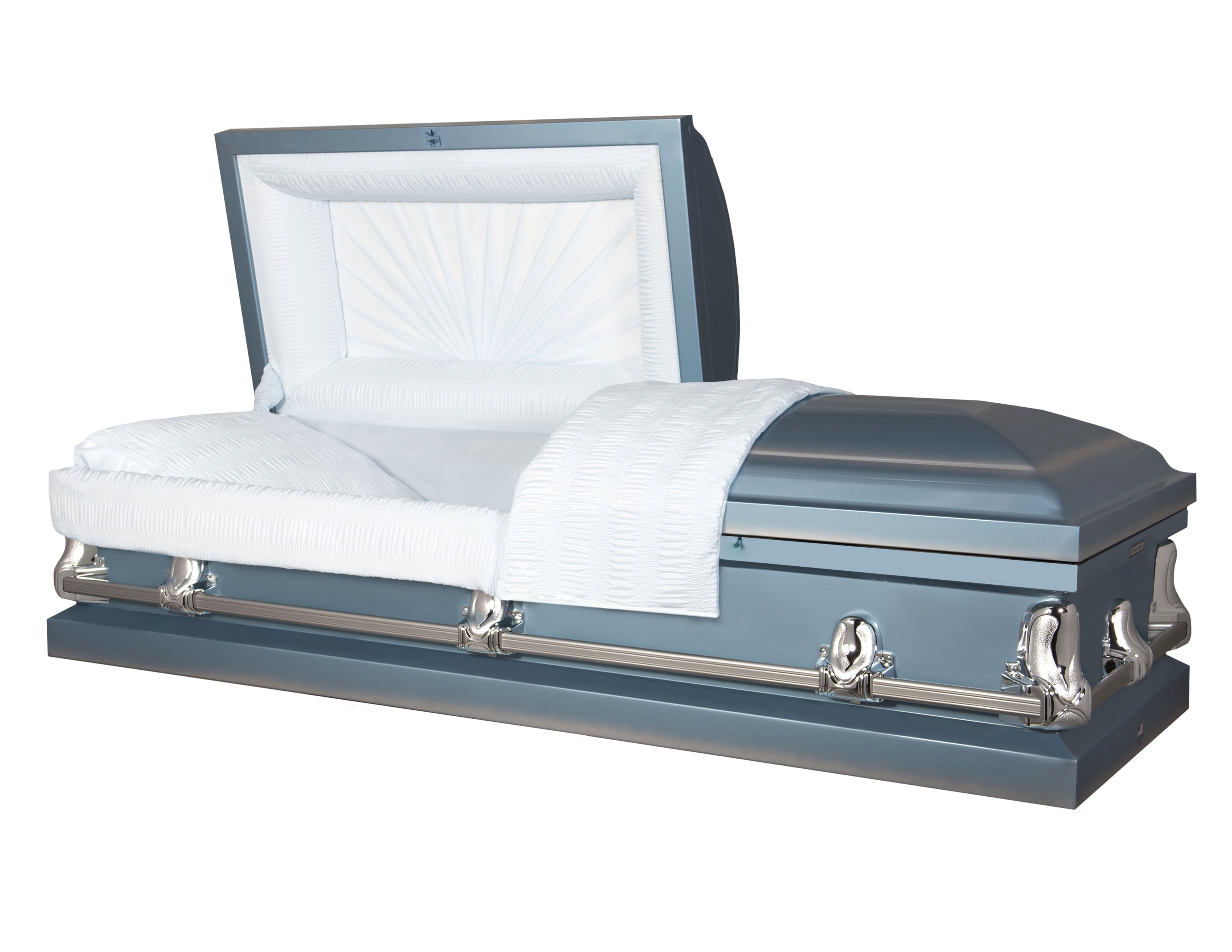 Titan Casket Fairmont Collection Funeral in Powder Blue