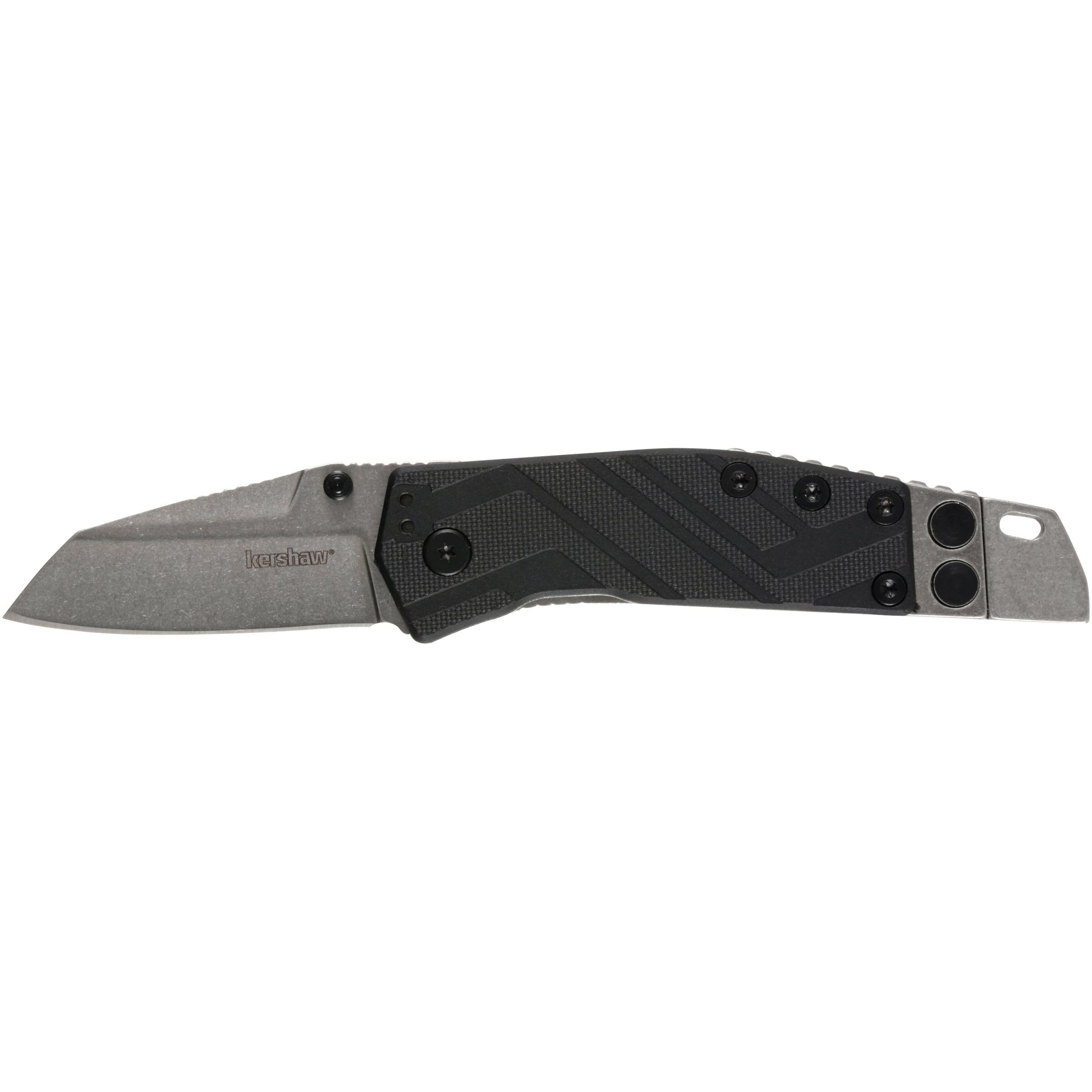 Kershaw Barge Pocket Knife (1945); 2.6-In. StoNewashed Stainless Steel Blade; Glass-Filled Nylon Handle Features Steel... by KERSHAW KNIVES/KAI USA