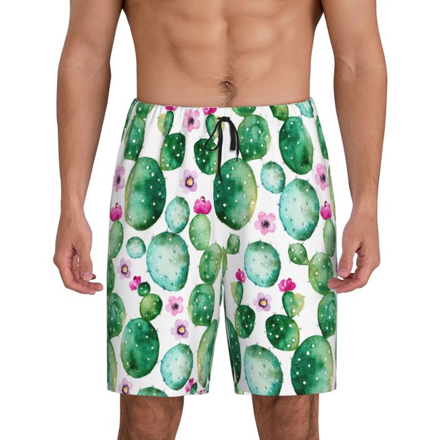 KLL Cactus Plants Print Bikini Set for Women,String Two Piece Halter Top Triangle Bikini Set with Tie Side Bottom Sexy Swimsuit Bathing Suits-X-Large