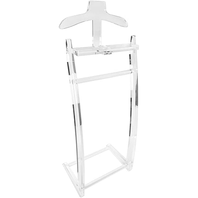 Simply Brilliant Acrylic Men's Clothes Rack Valet Stand