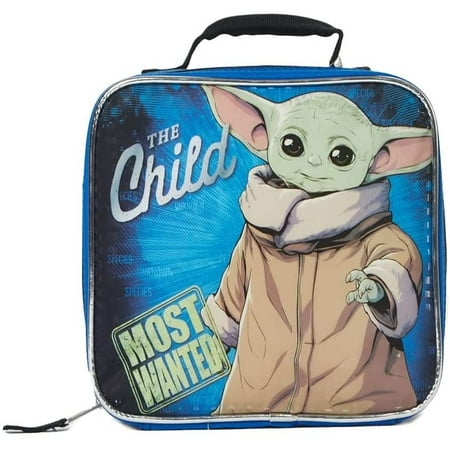 

Star Wars Baby Yoda Lunchbag Mandalorian Insulated Lunch Box Blue