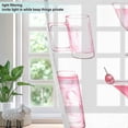 thumbnail image 4 of Yayeee Window Curtains Set of 2 for Living Room Light Filtering 63"x42", Pink Drink Pattern, 4 of 7