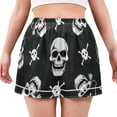 thumbnail image 7 of joogoo Women's Pajama Lounge Shorts Skull Pattern Bottoms Sleep Short L, 7 of 7