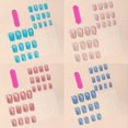 thumbnail image 3 of Estbridge [96 Pcs Ongles Oeil de Chat Réutilisables] 96 Pcs Ongles Autocollants Carrés Brillants Réutilisables en Forme d'Oeil de Chat / Faux Ongles Courts Bleus à Couverture Complète pour Usage Quotidien Fêtes et Photos, 3 of 7