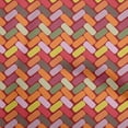 thumbnail image 1 of oneOone Viscose Chiffon Maroon Fabric Geometric Sewing Craft Projects Fabric Prints By Yard 42 Inch Wide, 1 of 4