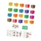 thumbnail image 4 of 20 cubos apilables de bloques acrílicos de colores arcoíris, bloques apilables cognitivos sensoriales de colores educativos para niños en casa., 4 of 9