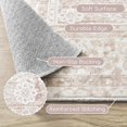 thumbnail image 3 of Alfombra Bileehome rosa de pelo bajo, suave, 240 x 300 cm, lavable, 3 of 9