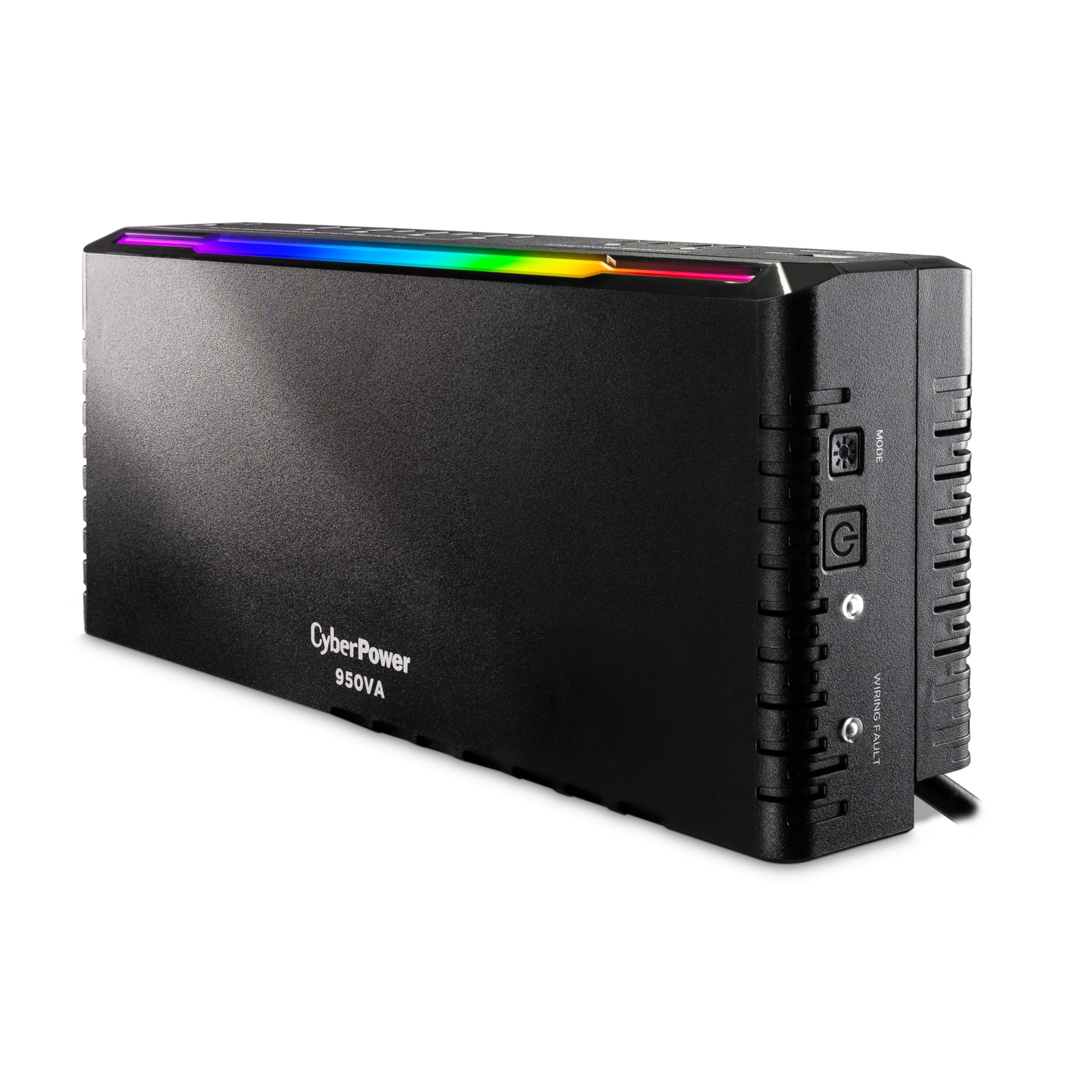 CyberPower GX950UC Gaming UPS, 950VA/510W, 120V, RGB, 7 Outlets, USB-A & USB-C, 5 ft Cord, Black