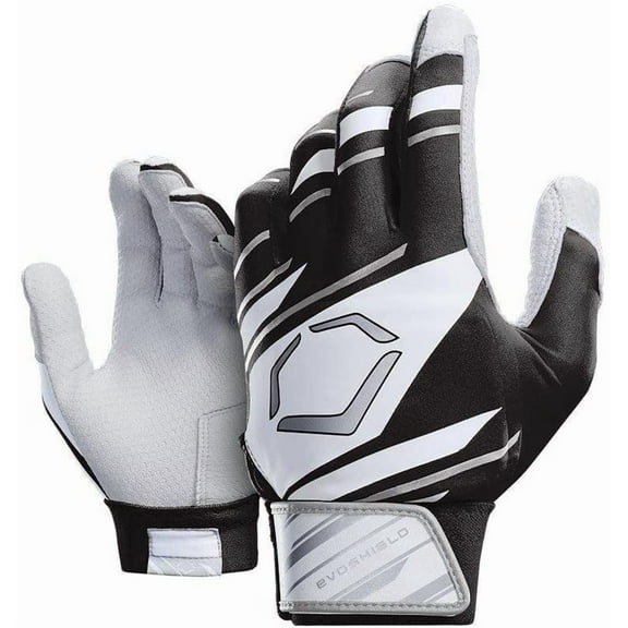 EvoShield Speed Stripe Batting Gloves| YouthMedium Black/White/Grey