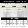 thumbnail image 2 of MERIVILLE 1" Single Curtain Rod Set, Adjustable 28-48 Inches, Prima Finials, Glossy White, 2 of 5