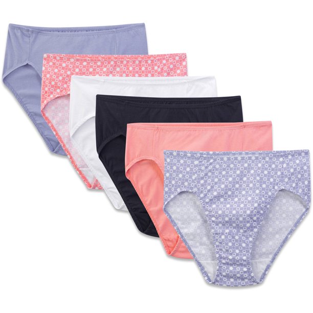 Fruit of the Loom - Women's 6pk Cotton Stretch Hi-cuts - Walmart.com ...