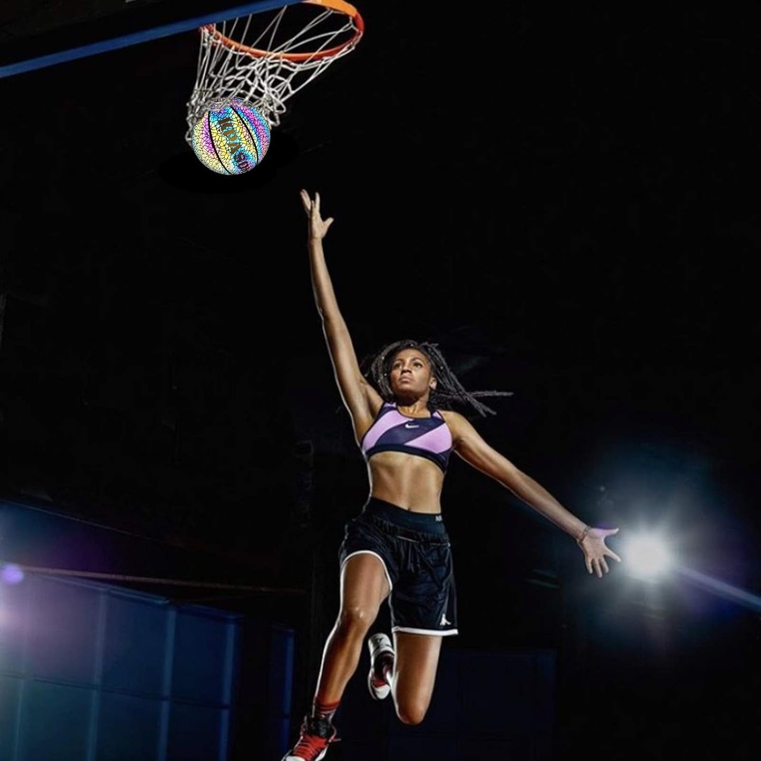 Personalize Customized Basketballs, Customize Name, Logo, Text, Photos on Basketball, Official Size 7 (29.5") & Size 6 (28.5") & Size 5 (27.5"), Indoor Outdoor Leather Basketball Gifts