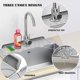 thumbnail image 3 of Tapete Drenaje Cuadrado para Baño Lavabo Grifo Absorbente Tapete Seco Tapete Drenaje Silicona para (gris Claro), 3 of 9