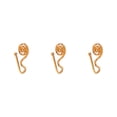 thumbnail image 3 of Minnieouse Anillo de nariz geométrico Anillos circulares en forma de U Cruce Clip ajustable Cuerpo de moda Mujeres Regalo Casual Type-03 Type1 NO1, 3 of 6