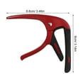 thumbnail image 2 of HEALEEP Capo Acoustique Guitare Capo Silicone Rouge 1 Ensemble, 2 of 5