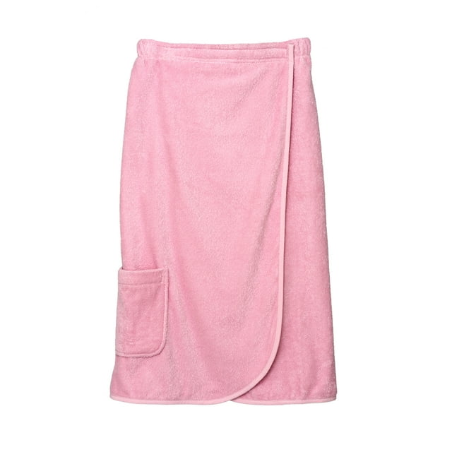 TowelSelections Women's Wrap Adjustable Cotton Terry Spa Shower Bath Gym Cover Up X-Large Fairy Tale