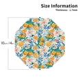thumbnail image 3 of Pofeuu Colorful Fruits Print Leather Coasters Set of 6, Round Cups Mugs Mat Pad for Home Kitchen Heat Resistant Drink Coasters,Octagon, 3 of 7