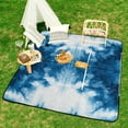 thumbnail image 6 of Colorful Tie Dye Vortex Waterproof Picnic Blanket with Foldable Zipper, Suitable for Outdoor Use, Suitable for Travel, Camping, Beaches, Parks, Grasslands, Picnic Blanket Accessories, 6 of 7