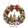 thumbnail image 7 of 3D Fabric Poke Wreath Art DIY Kit, No-Sew Christmas Front Door Wreath Craft Kit for Adults Beginners, Holiday Gift Mzrulpne, 7 of 7