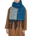 thumbnail image 4 of Women's Scarves Shawl Europe And The United States Winter Thickened Collar Loop Yarn Coarse Fringe Gradient Color Scarf, Women's Accessories Scarf, 4 of 6