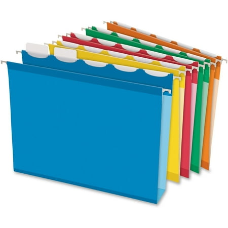 Recycled Assorted Bright Color Hanging - Pendaflex, PFX42700, Ready-Tab Assorted Hanging Folders, 20 / Box, Assorted