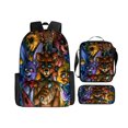 thumbnail image 1 of 3-piece Backpack Suit Cartoon Game Backpack Pencil Case Lunch Bag Backpack Combination-tueuio1, 1 of 4