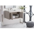 thumbnail image 4 of James Martin Furniture 312-V30-MTM-3OGLB 30 in. Silverlake Mountain Mist Single Bathroom Vanity with 3 cm Galala Beige Top & Oval Sink, 4 of 6