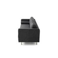 thumbnail image 2 of Pemberly Row Mid-Century Contemporary Fabric Sofa in Charcoal, 2 of 6