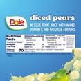 thumbnail image 3 of Dole Fruit Bowls Diced Pears in 100% MDH1Juice Snacks, 4oz 36 Total Cups, Gluten & Dairy Free, Bulk Lunch Snacks for Kids & Adults, 3 of 3