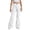 P10-White, variant on Rhuody Teen Pants For Girls Empire Waist Flare Trousers Solid Color Straight Leg Slacks Classic Bottoms 9-10 Years Beige