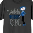 thumbnail image 2 of Coraline Twisty Witchy Girl Crew Neck Short Sleeve Men's Charcoal T-shirt-Medium, 2 of 7