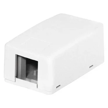 Hubbell Premise Wiring Hsb1w Surface Mount Box,1 Port,White