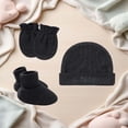 thumbnail image 2 of CUZIBR Baby Girls Turban Hat Sets Classic Cute Letter Print Solid Color Head Wrap Beanie Cap Toddlers Breathable Lightweight Soft Beanies Bonnets Headwrap Outfits,Bronze,0-5 Months, 2 of 3